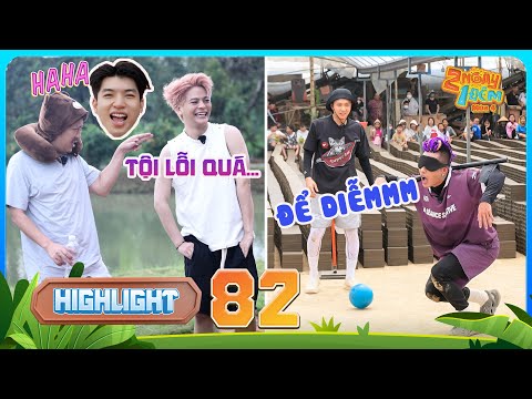 Highlight Tập 82: RHYDER soán ngôi HIEUTHUHAI, Dương Lâm sụm nụ vì "dính đạn" | 2 Ngày 1 Đêm