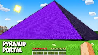 I found THE BIGGEST SECRET PORTAL in Minecraft! This is GIANT PYRAMID PORTAL BASE!