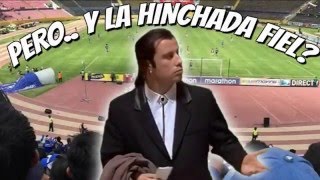 Travolta buscando a la supuesta Hinchada fiel del Emelec