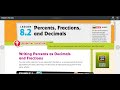 Converting Fractions, Decimals, and Percents