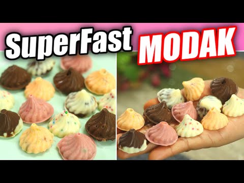 5Min 5 Different Chocolate Modak Recipe 💃🏻Ganpati Bappa ko khush kar do Instant Modak Recipe at home