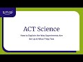 ACT Science Reasoning Strategies