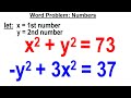 Algebraic Expressions and Equations