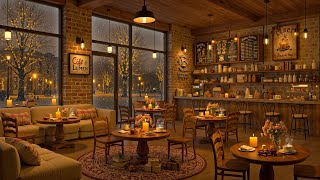 Cozy Corner Coffee Shop with Smooth Piano Jazz Music for Relaxing, Working and Studying