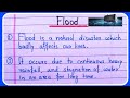 Flood Causes and Consequences