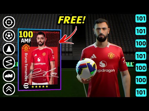 Free Bruno Fernandes Best Training Guide 🔥😍 || How To Train Bruno Fernandes In eFootball 2025