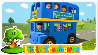 Little Treehouse - Las Ruedas del Autobús 🚍🎶 | Canción Infantil Clásica para Niños