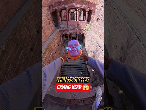 Thanos Creepy Crying Head 😱💦#parkour#spiderman#water#jump#support#viral#jodhpur#india #pov#funny