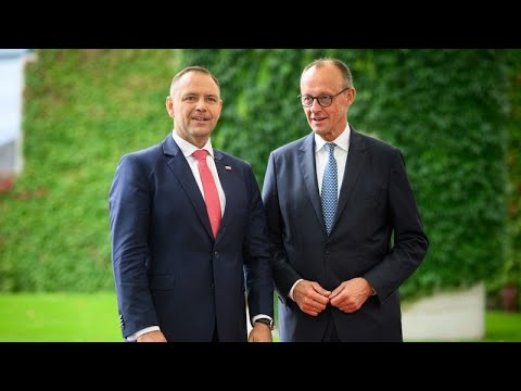 YouTube video thumbnail: Polish President Visits Germany Amid Tensions Over WWII Reparations