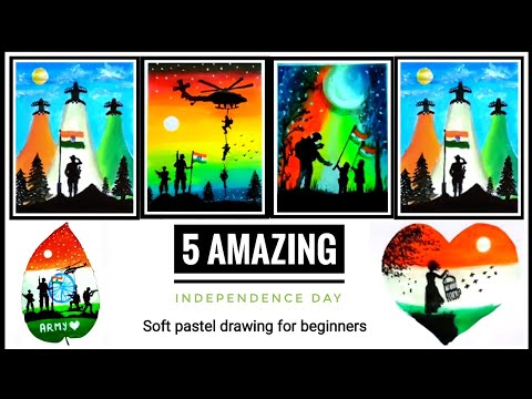 Independence day😍| Army drawing ideas for beginners -Step by step tutorial