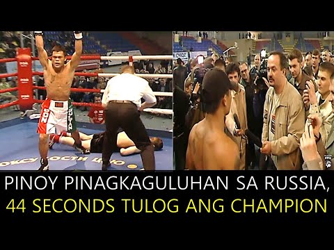 PINOY PINAGKAGULUHAN SA RUSSIA, 44 SECONDS TULOG ANG CHAMPION!
