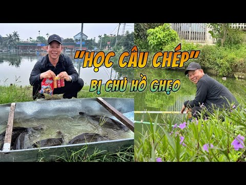 Đi câu cá chép mà bị chủ hồ ghẹo #chungnguyenfishing