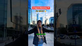 Reichen 150€ für 5 Tage in Warschau? #warschau #reisetipps #städtetrip #günstigreisen