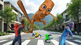 TEAM SPIDERMAN vs GIANT TUNG TUNG TUNG SAHUR - Story of Transformation SUPERHERO SIREN HEAD