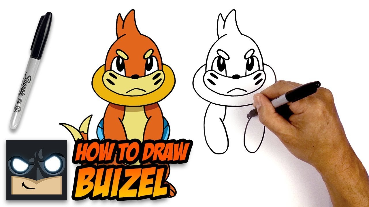 How to Draw Pokemon - Buizel - Step-by-Step