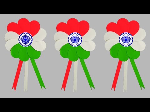 Happy Republic Day Badge Making | Republic Day badge making for school | 26January Craft