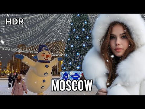 🔴Все Обомлели от Красоты РОССИИ🤩Как украсили Москву к Новому году и Рождеству🌲Заснеженная столица❄️