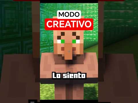 Encontré a un Aldeano usando el CREATIVO en Minecraft!