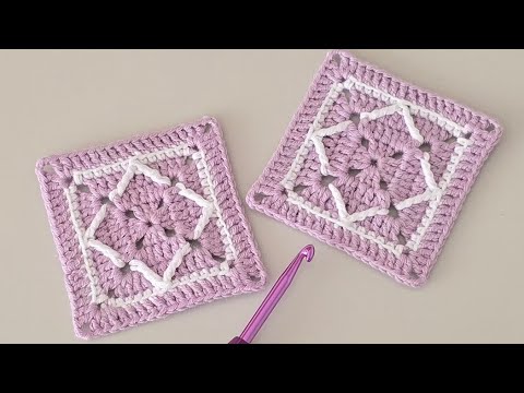 🧵You Won’t Believe How Simple These Crochet Squares Are