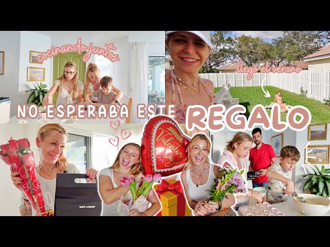 SORPRESA de San Valentín 😍 No esperaba ESTE REGALO 🥹 ELAIA recibe más flores 😱 | VLOG en FAMILIA