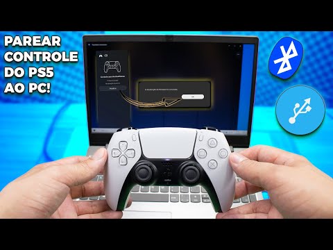 Como Parear Controle do PS5 ao PC via Bluetooth e Cabo para Atualizar! (SEM CONSOLE) Fácil e Rápido!