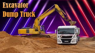 JCB Construction Vehicle Models Excavator and Dump Truck Bruder Operate and Work