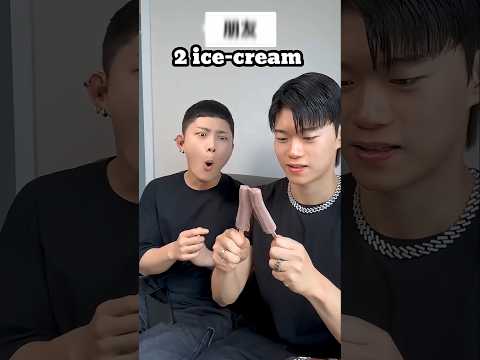 2 ice-creams come out from inside the packet 😱 #trending #icecream #shortvideo