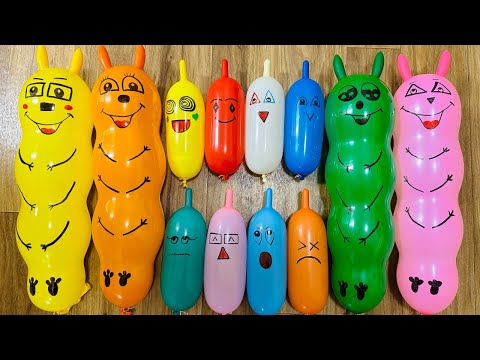 The shocking secret to making hilarious slime with long balloons | Satisfying slime videos