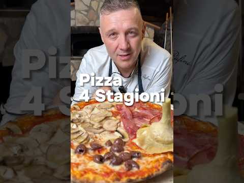 PIZZA 4 STAGIONI 🍕 #chefrufini #pizzaromana #pizza4stagioni