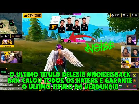 NOISE IS BACK!!!? O ULTIM TITULO DA NOISE NA HISTORIA!!! BAK AMASSOU MUITO NESSE DIA #REPOST