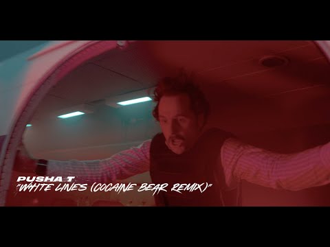 WHITE LINES (Cocaine Bear Remix) by Pusha T (Official Lyric Video)