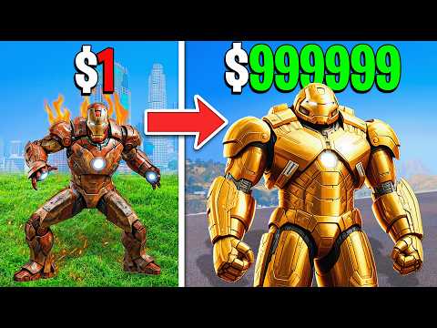 $1 to $1,000,000 IRON MAN In GTA 5