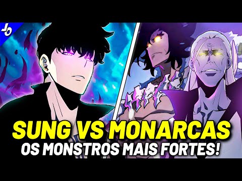 SUNG JIN WOO VS MONARCAS: BATALHA COMPLETA VEJA COMO FOI! | SOLO LEVELING