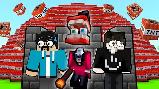 MEMBUAT RUMAH AMAN DENGAN CAINE VS BOLA TNT RAKSASA DI MINECRAFT!