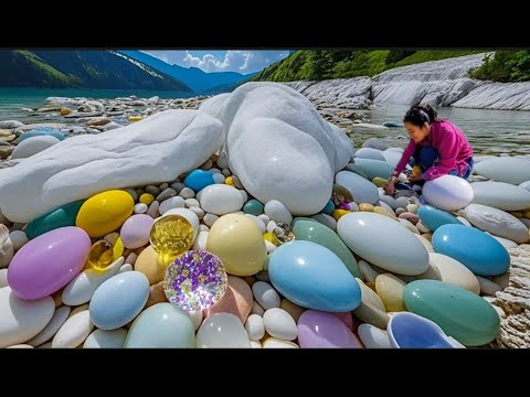 A magical island in the Indian Ocean with a beach made of sapphires and rubies