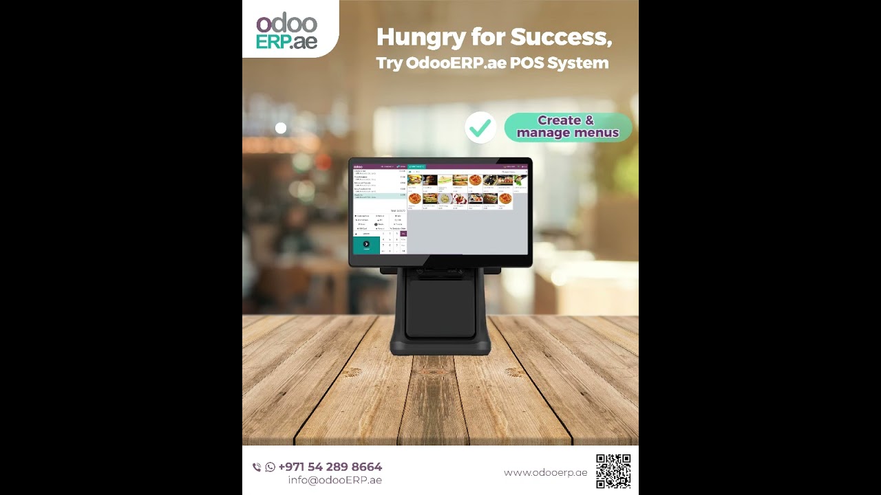 odooERP.ae POS system for restaurants and cafes #possystems | 02.06.2023

Success is within reach, with a system that understands the needs of your business. Get your demo now, taste the flavor of ...