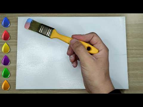 When The Afternoon Rain Brings Comfort / Acrylic Painting For Beginners