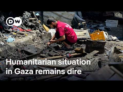 YouTube video thumbnail: Dozens of Gazans Waiting for aid Killed by Gunfire