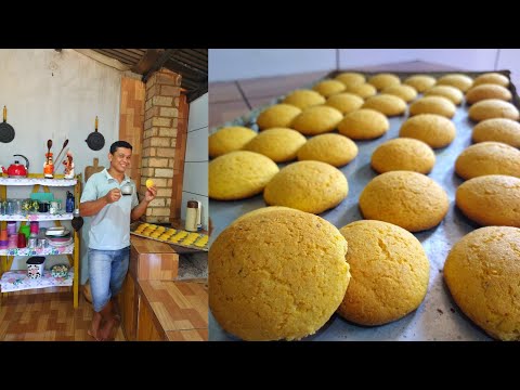 DELÍCIAS DA ROÇA- BROA DE FUBÁ QUE DERRETE NA BOCA• ASSADA NO FORNO A LENHA