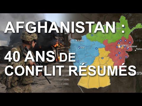 AFGHANISTAN : 40 ANS DE CONFLIT RÉSUMÉS SUR CARTE