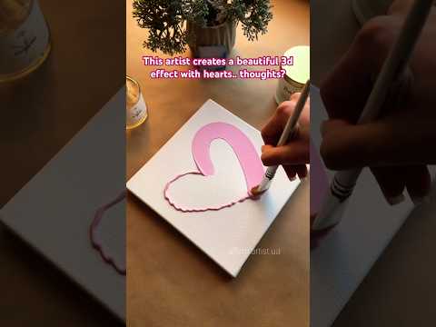 Absolutely amazing heart painting and artwork! Your thoughts? #artwork #painting #talent #heartart