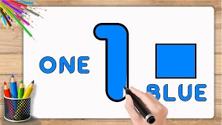 Learn Number and Learn Colours / Number Colouring Pages #colours #number #colouring #12345rhymes