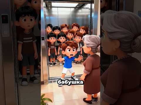 Урок бабушки в лифте. #shortvideo