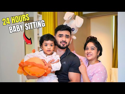 HUSBAND BABY SITTING CHALLENGE 🔥 | HE FAILED 😂