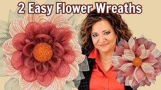 Easy Beginner Fall Wreaths: How to Make 2 Flower Wreaths for Your Front Door