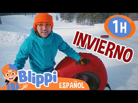 Blippi juega en la nieve ❄️❄️| Canciones Infantiles🎵| Juega y aprende | Moonbug Español | Blippi