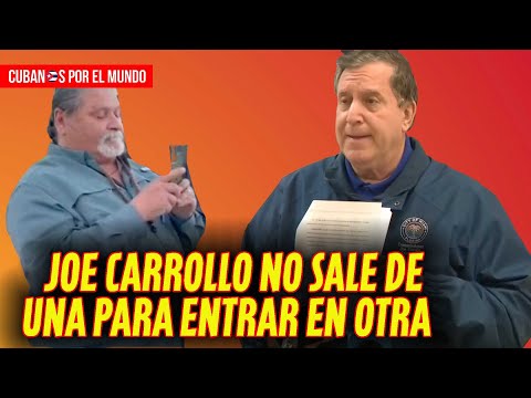 Joe Carrollo no sale de una para entrar en otra; entregan demanda en plena entrevista