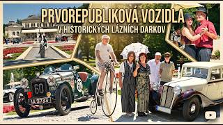 Prvorepubliková vozidla v historických lázních Darkov