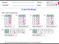 Exploring Input-Output Tables with Addition and Subtraction