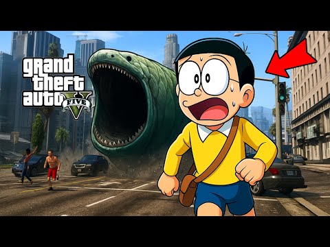 Cá Mập Siêu To Khổng Lồ Bloop Của Nobita Náo Loạn Thành Phố